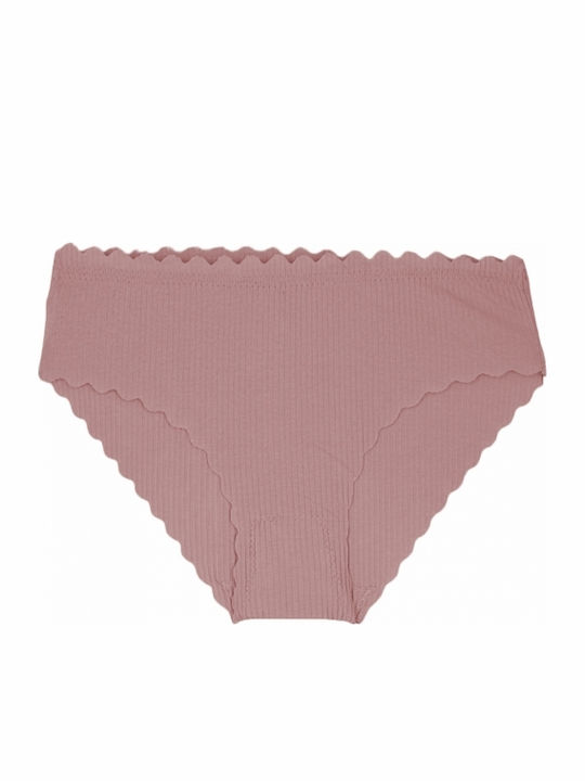 Βαμβακερά Γυναικεία Slip MultiPack χωρίς Ραφές Ροζ
