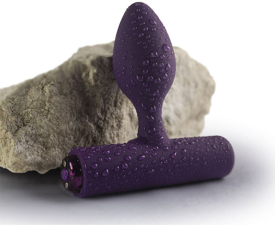 Rocks Off Slim Πρωκτική Σφήνα με Δόνηση Μωβ