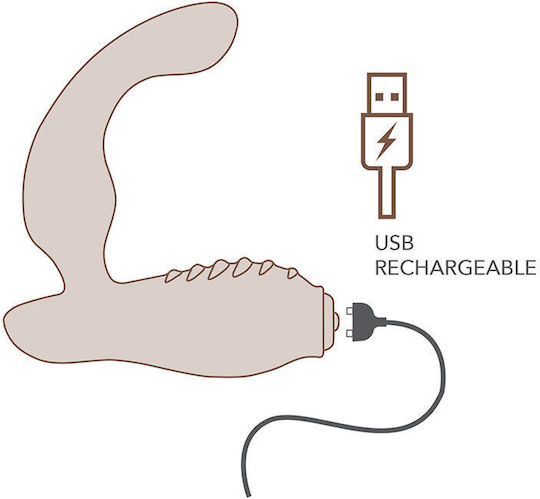Rocks Off Prostate Πρωκτική Σφήνα με Δόνηση Μπλε
