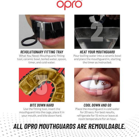 Children's Mouthguard Opro Ufc Bronze Level Mouthguard White Junior