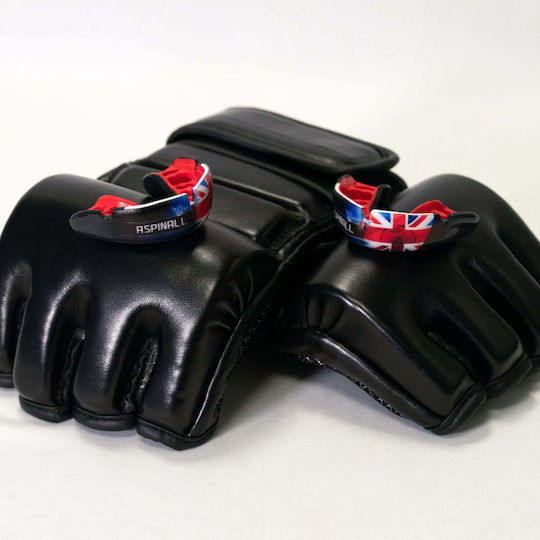 Маска Opro Instant Custom Fit Mouthguard UFC Fighter Aspinall Черно Червено Бяло