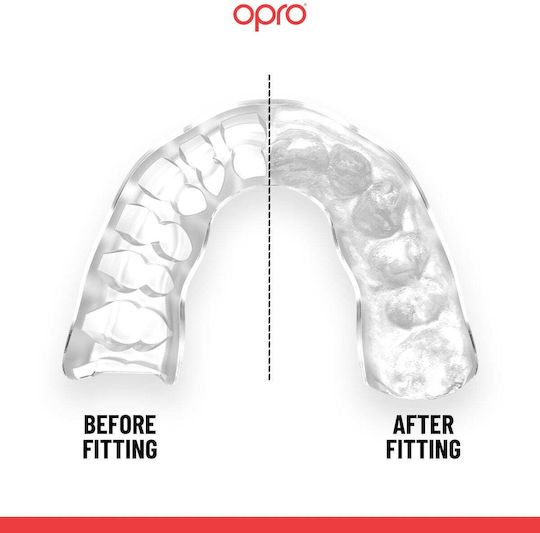 Маска Opro Instant Custom Fit Mouthguard UFC Fighter Aspinall Черно Червено Бяло