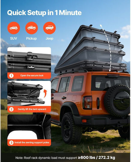 Vevor Cort Camping Auto 4 Anotimpuri 256x222cm