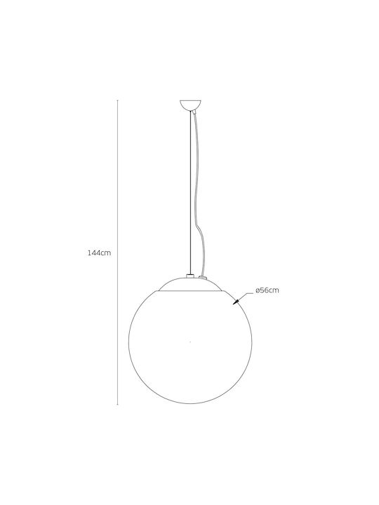 VK Lighting Deckenleuchte Weiß 56x55cm