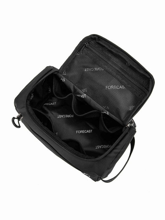 Forecast Waterproof Kulturbeutel Ta8352 Schwarz Wasserdicht Reißverschluss & Futter Sicheres Reisen Schwarz