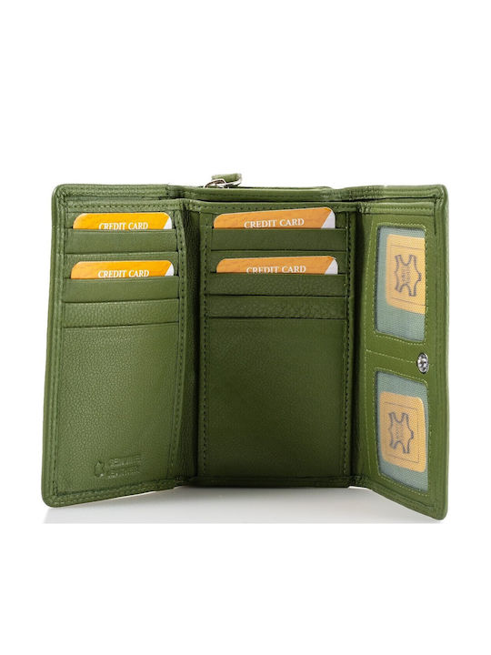 Leather Women's Wallet Green