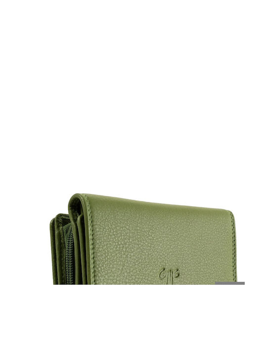 Leather Women's Wallet Green
