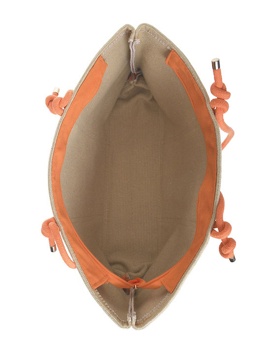 Ble Resort Collection Υφασμάτινη Τσάντα Θαλάσσης Μπεζ