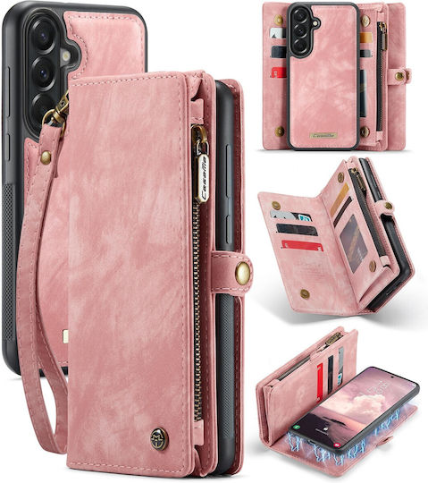Caseme 008 Samsung Galaxy A57 5g Wallet Detachable Silicone Case Pink