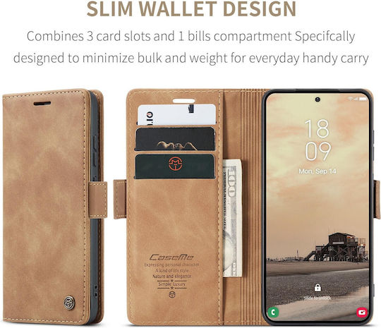 Caseme 013 Samsung Galaxy S26 Ultra 5g Retro Leather Book Case Brown