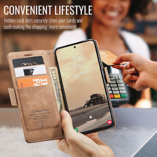 Caseme 013 Samsung Galaxy S26 Ultra 5g Retro Leather Book Case Brown