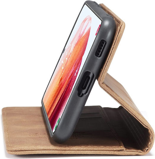 Caseme 013 Samsung Galaxy S21 5g Retro Leather Θήκη Βιβλίο Brown