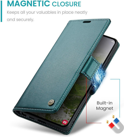 Caseme 023 Samsung Galaxy S26 Ultra 5g Rfid Wallet Synthetic Leather Case Green
