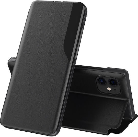 Tel1 Iphone 12 12 Pro Side Display Θήκη Βιβλίο Black