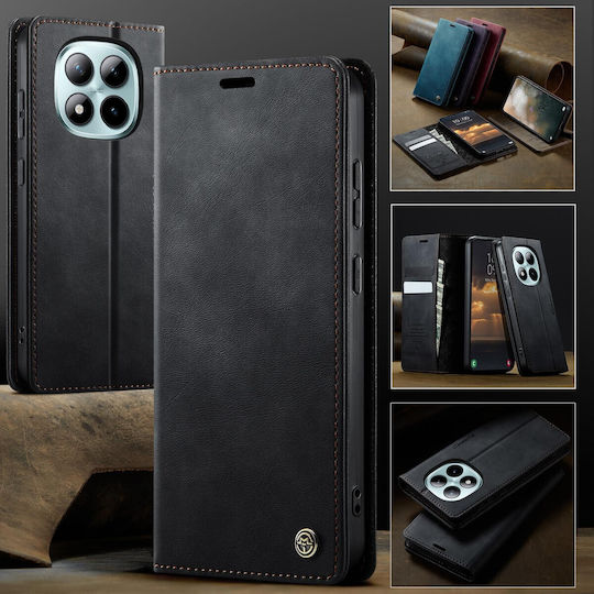 Caseme 033 Xiaomi Redmi Note 15 Pro Plus 5g/poco M8 Pro 5g Rfid Retro Θήκη Βιβλίο Δερμάτινη Black