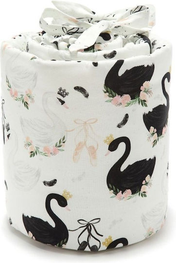 La Millou Moonlight Swan Crib Bumper Standard Inside Moonlight Swan 70x210cm