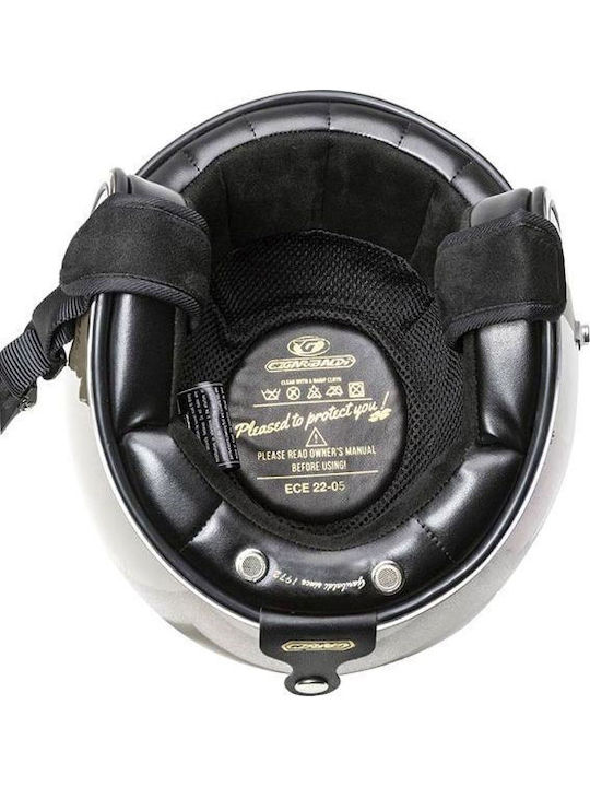 Garibaldi G02X Matt Grey Motorcycle Helmet Jet ECE 22.06