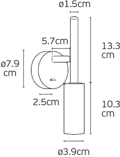 VK Lighting LED Θερμό Λευκό Σποτ σε Καφέ Χρώμα VK Lighting LED Θερμό Λευκό Σποτ σε Καφέ Χρώμα