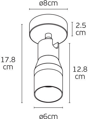 VK Lighting Σποτ σε Μπεζ Χρώμα VK Lighting Σποτ σε Μπεζ Χρώμα