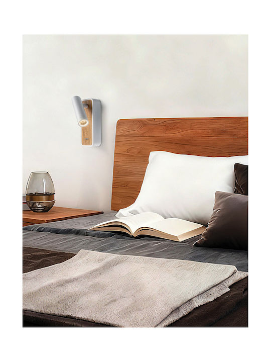 VK Lighting LED Θερμό Λευκό Σποτ σε Λευκό Χρώμα