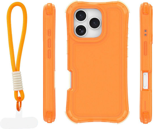 Orange Orange Silicone Back Cover (iPhone 16 Pro Max)