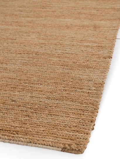 Royal Carpet Wohnzimmer Teppich Handgefertigt Sommer aus Jute 200x300cm Natur