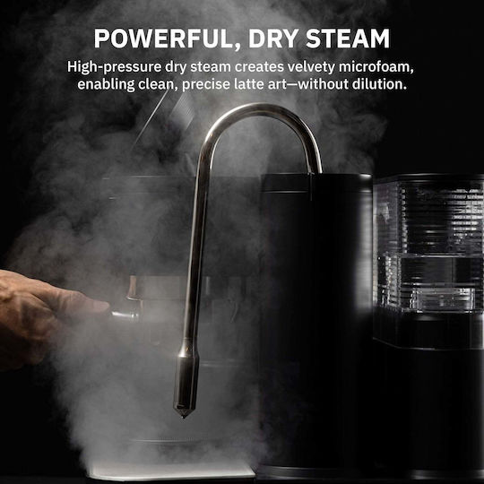 Meraki Automatic Espresso Machine 1600W 9bar Pressure with Grinder Black
