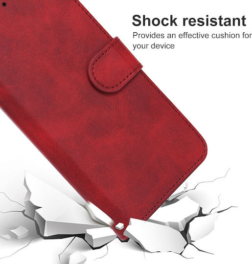 Book Tempered Glass Κόκκινο (Alcatel 1S 2021)