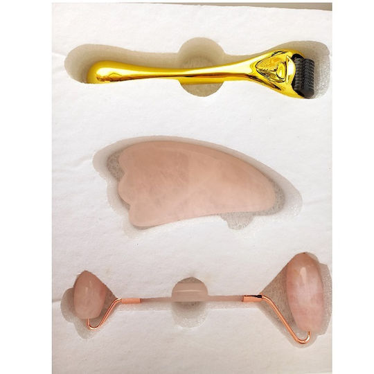 Gua Sha Tool Set from Pink Quartz 1 Piece