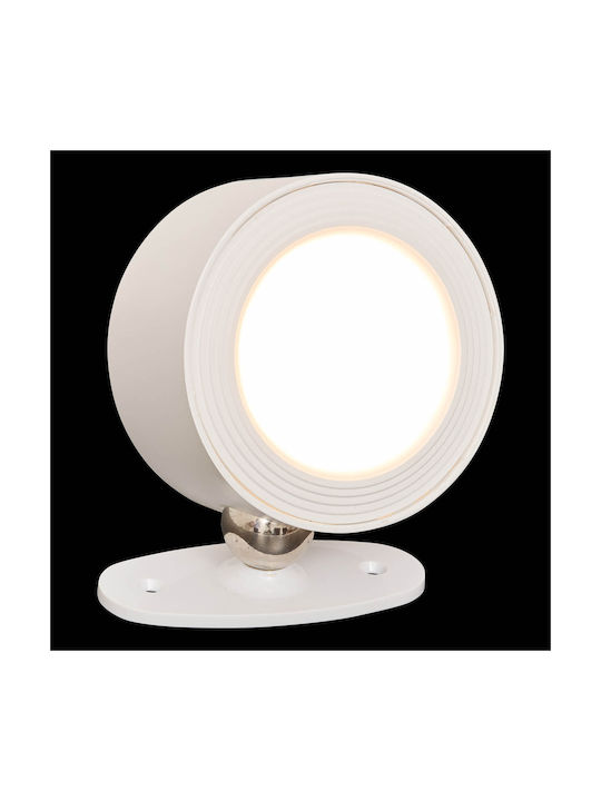 5Five Spot Led Bianco Reglabil Alb În Culoare Albă