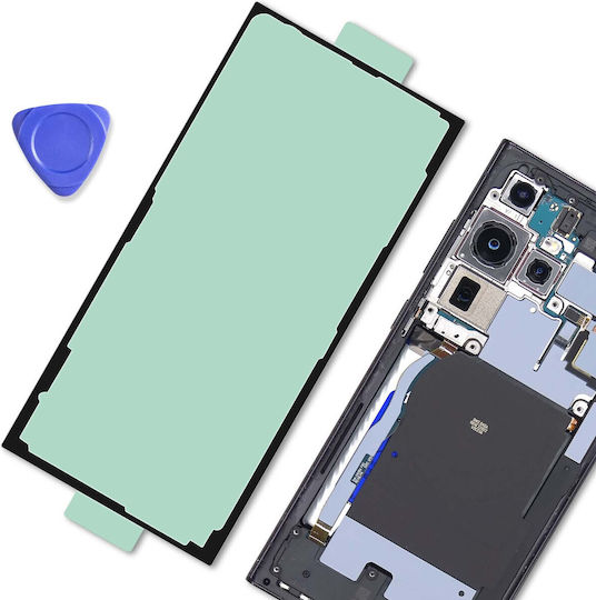 Clappio Rückseitiges Glas Panel Klebstoff Galaxy S23 Ultra Schwarz Grün
