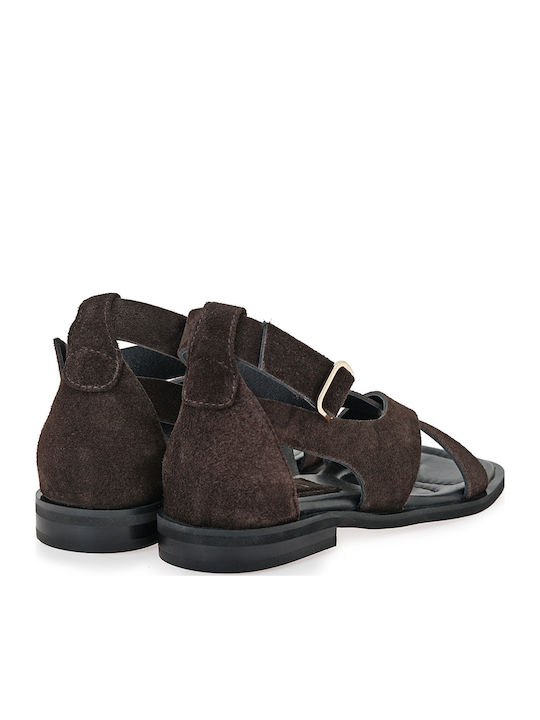 Women's Flat Sandals Brown