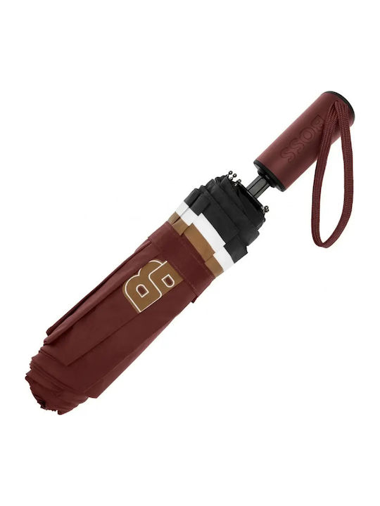 Boss Automatic Compact Burgundy Umbrella