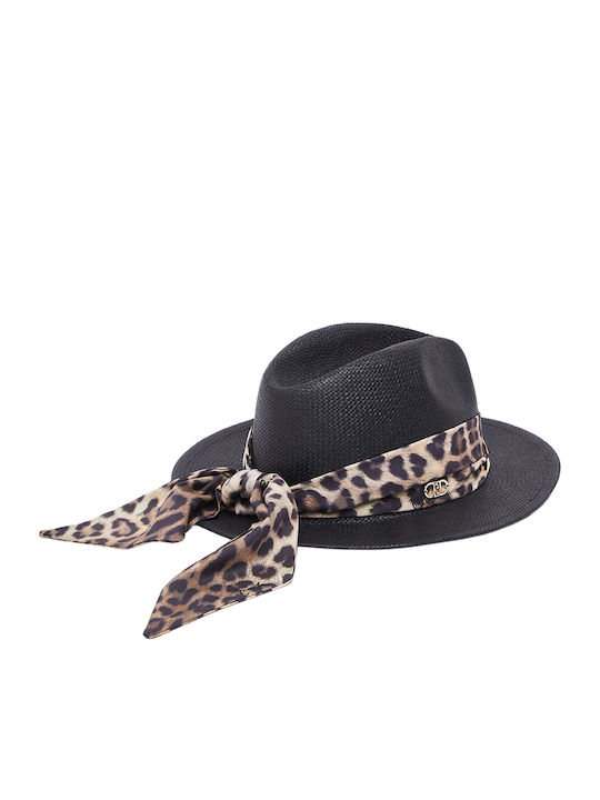 Liu Jo Women's Wicker Panama Hat Black