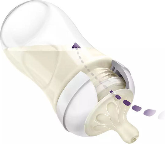 Philips Plastic Baby Bottle Set Natural Response Anti-colic with Silicone Teat for 0+ Months 125ml 6 Pieces