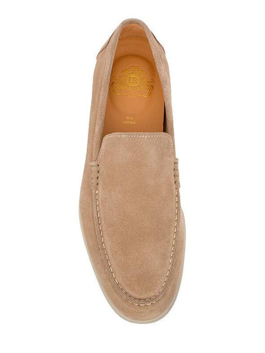 Suede Ανδρικά Loafers σε Μπεζ Χρώμα