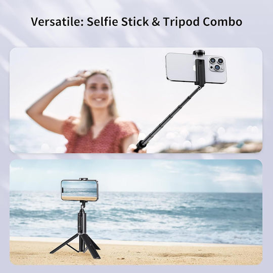 Atumtek Selfie Stick Tripod Remote Control Compact Stable 270° Rotation Foldable 80 Cm Suitable Smartphones