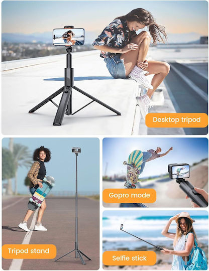 Anxre Nt79 Selfie-Stick Tripod Fernsteuerung Kompakt Stabil Faltbar 180 Cm Für Handy Kamera Gopro