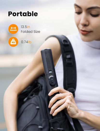 Anxre Nt79 Selfie-Stick Tripod Fernsteuerung Kompakt Stabil Faltbar 180 Cm Für Handy Kamera Gopro