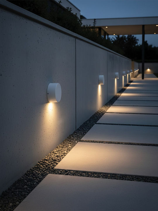 VK Lighting Wall-Mounted Outdoor LED Light IP54 3W with Warm White Light