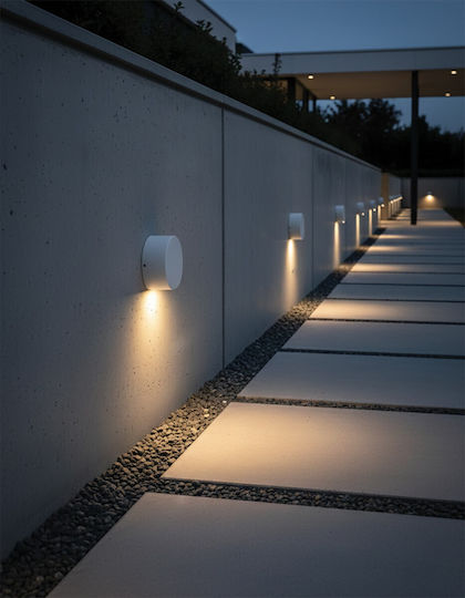 VK Lighting W W Επιτοίχιο Εξωτερικό Φωτιστικό LED IP54 3W με Θερμό Λευκό Φως
