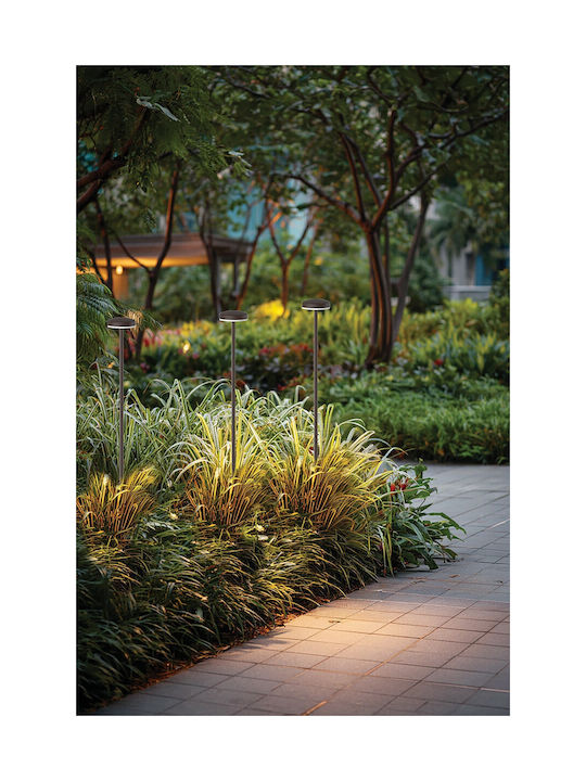 VK Lighting Outdoor LED Floor Lamp for Exterior 1W with Warm White Light IP65 Brown