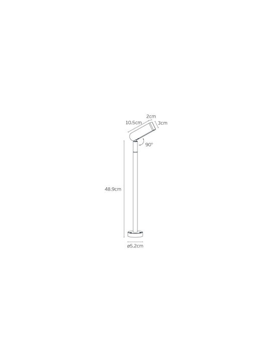 VK Lighting Außenstehlampe LED 5W 48,9x50cm VK Lighting Außenstehlampe LED 5W 48,9x50cm