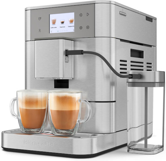 Kitchenaid Αυτόματη Μηχανή Espresso Ασημί KIT-5KES8557BSX