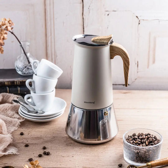 Klausberg Ηλεκτρικό Μπρίκι Espresso Inox Ασημί