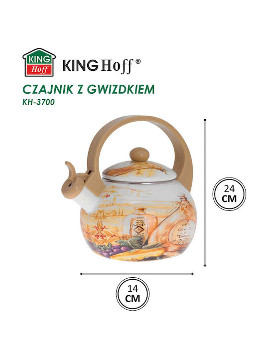 KING Hoff Βραστήρας Εμαγιέ Γκρι 2000ml