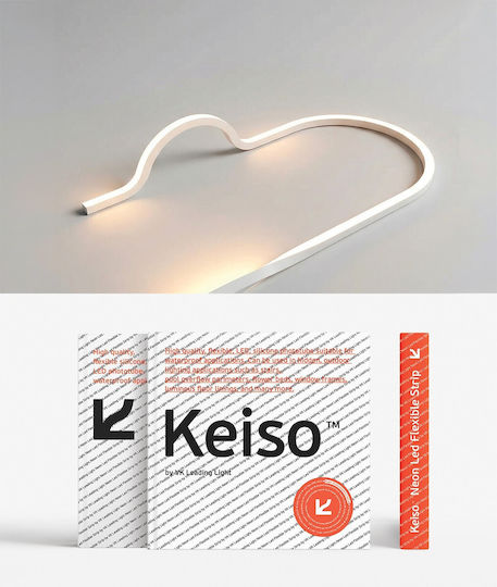 VK Lighting Waterproof Smart LED Strip Wi-Fi 24V Natural White Light 3m SMD2835 Type