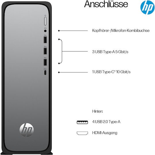 HP OmniDesk Desktop PC (i5-14400/16GB DDR4/512GB SSD/W11 Home)