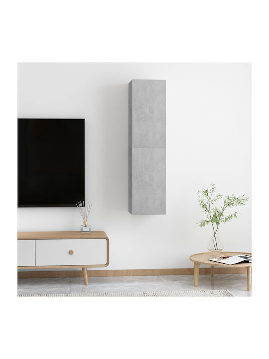 Wand-Kremlast Nütze aus Spanplatte Grau Beton 30.5x30x60cm