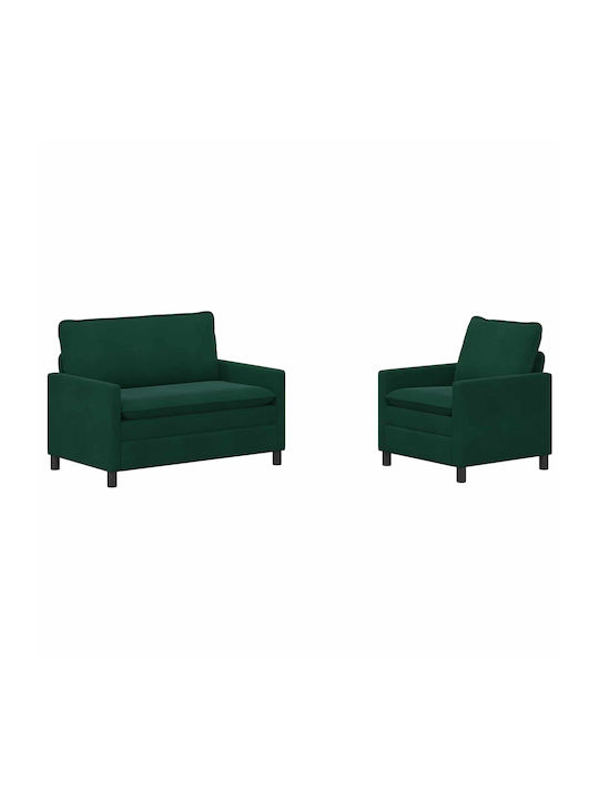 vidaXL Wohnzimmermöbel-Set 2-Sitzer & Sessel